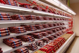 만수교고기상점 진렬대