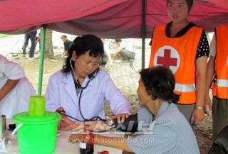 평안남도 안주시에 세워진 구급처치초소