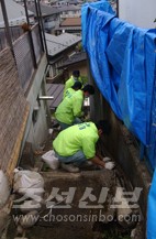 센다이시 미도리가오까에서 는 콩크리트계단의 작업을 하였다.