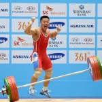 〈남자력기〉김은국선수, 67㎏급경기에서 금메달／세계신기록 수립