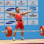 〈남자력기〉김은국선수, 67㎏급경기에서 금메달／세계신기록 수립