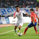 〈남자축구〉결승에서 남조선팀과 120분의 격전