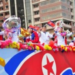 〈총합〉수십만 평양시민들이 조선선수단을 연도에서 환영