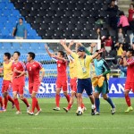 〈男子サッカー〉延長戦の末、イラクに1-0で勝利