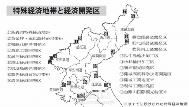 経済復興戦略の本格化／朝鮮各地に13の経済開発区創設