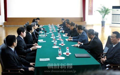 朝・日政府間会談が30日午前、中国・北京にある朝鮮大使館で行われた。（写真：李泰鎬）