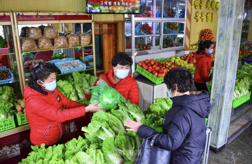 初物の野菜を供給／咸鏡南道の連浦温室農場