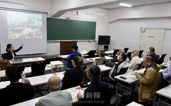 金日成綜合大学での学びを紹介／朝鮮文化研究会講演会