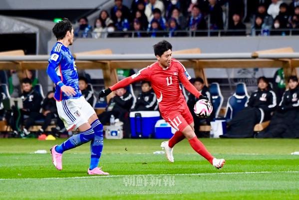 〈2026W杯アジア2次予選〉朝鮮、日本に0−1で敗戦