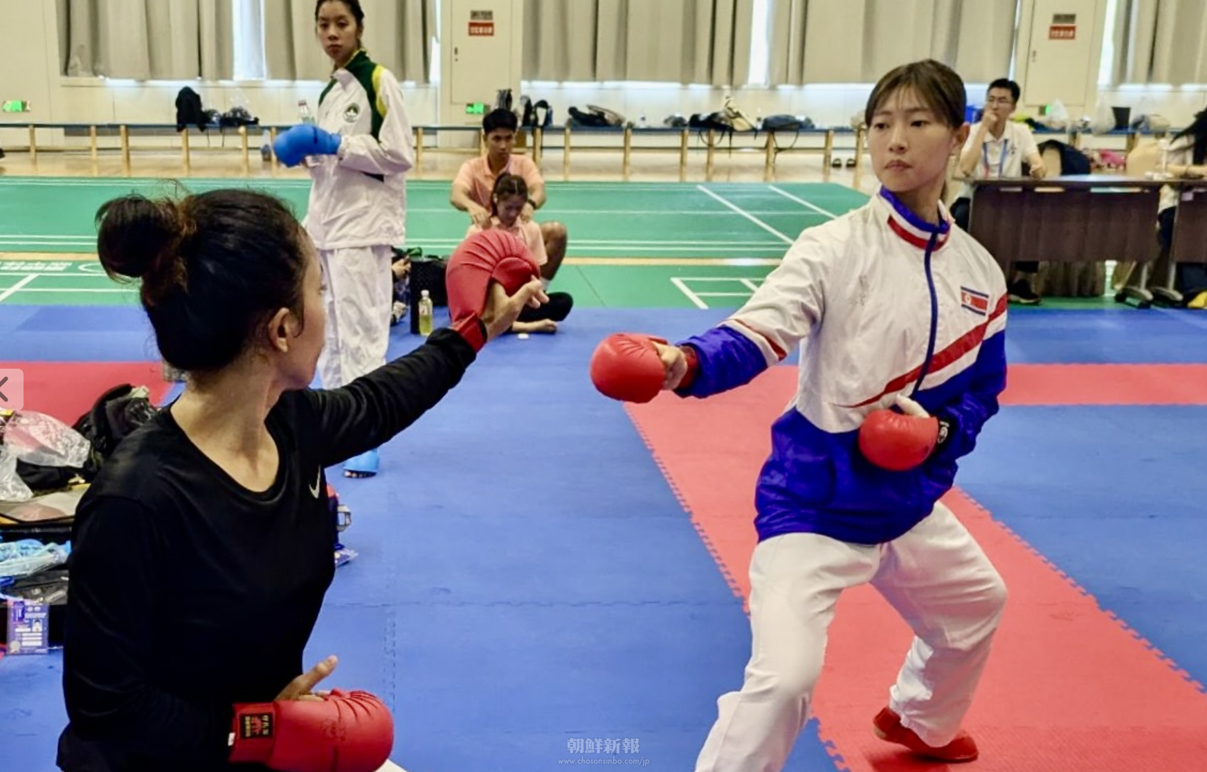 【速報】朝大体育学部4年の鄭世梨選手、アジア空手道選手権で3位決定戦に進出