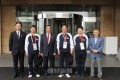 〈世界卓球〉松浪日体大理事長ら、選手団役員を表敬訪問