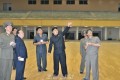 김정은원수님께서 새로 개건하고있는 평양체육관을 돌아보시였다