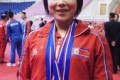 첫 국제경기에 금메달쟁취／녀자력기 48kg급 리정희선수