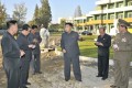 김정은원수님께서 완공을 앞둔 아동병원건설장을 돌아보시였다