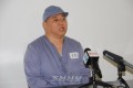 미국공민 배준호가 평양친선병원에서 기자회견