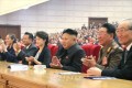 김정은원수님을 모시고 전국예술인대회 참가자들을 위한 모란봉악단 공연