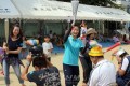 청상회가 주최하는 가족대항운동회／오사까 야오가시와라지역에서