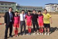 총련의 새세대 일군들, 아시아경기대회에서 우승한 녀자축구선수들과 상봉모임