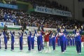 〈평창올림픽〉북측응원단 원주에서 마지막 공연