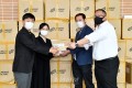 조대에 10만장의 마스크를 기증, 《4.24》의 날에／총련도꾜 신쥬꾸지부 다가다노바바분회