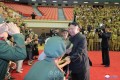 김정은원수님께서 제7차 전국로병대회 참가자들을 만나시고 그들과 함께 기념사진을 찍으시였다