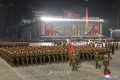 김정은원수님을 모시고 공화국창건 73돐경축 민간 및 안전무력열병식 성대히 거행