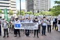 미남합동군사연습중지를 강력히 촉구／일본각지 대사관, 령사관앞에서 항의행동