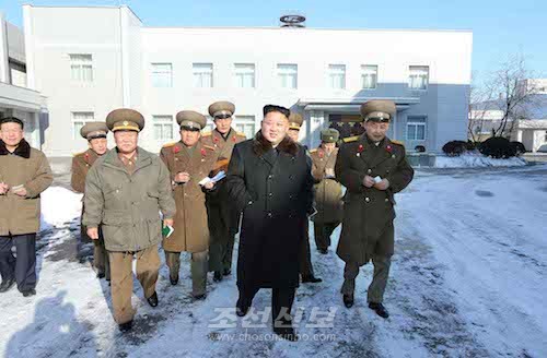 김정은원수님께서 조선인민군 설계연구소를 현지지도하시였다.(조선중앙통신)