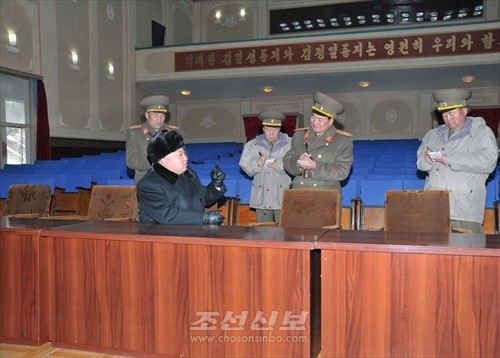 김정은원수님께서 조선인민군 제526대련합부대 지휘부를 방문하시였다.(조선중앙통신)