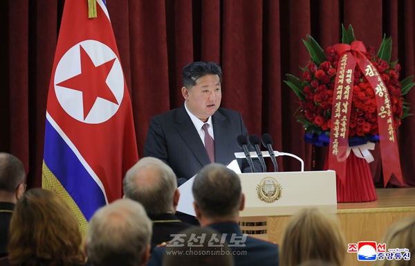 김정은원수님께서 조선주재 로씨야련방대사관을 축하방문하시여 하신 연설