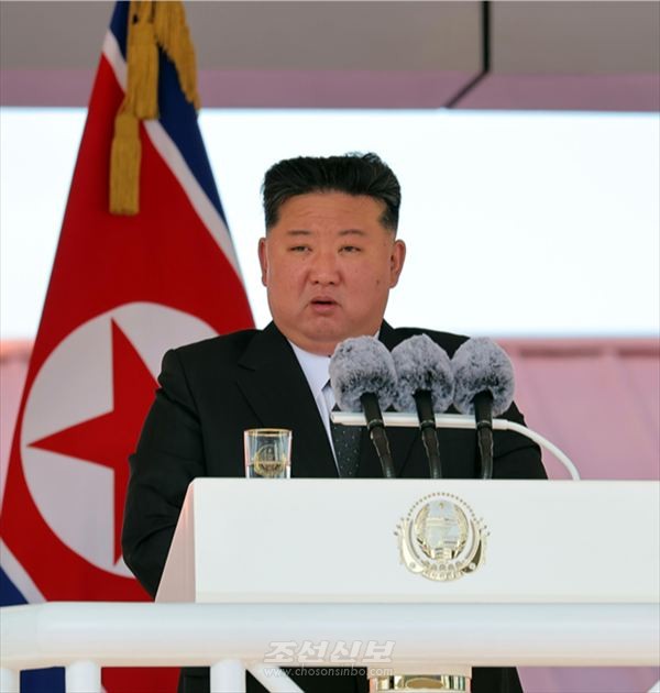 김정은원수님께서 조선인민군 해군 구축함 진수기념식에서 하신 연설